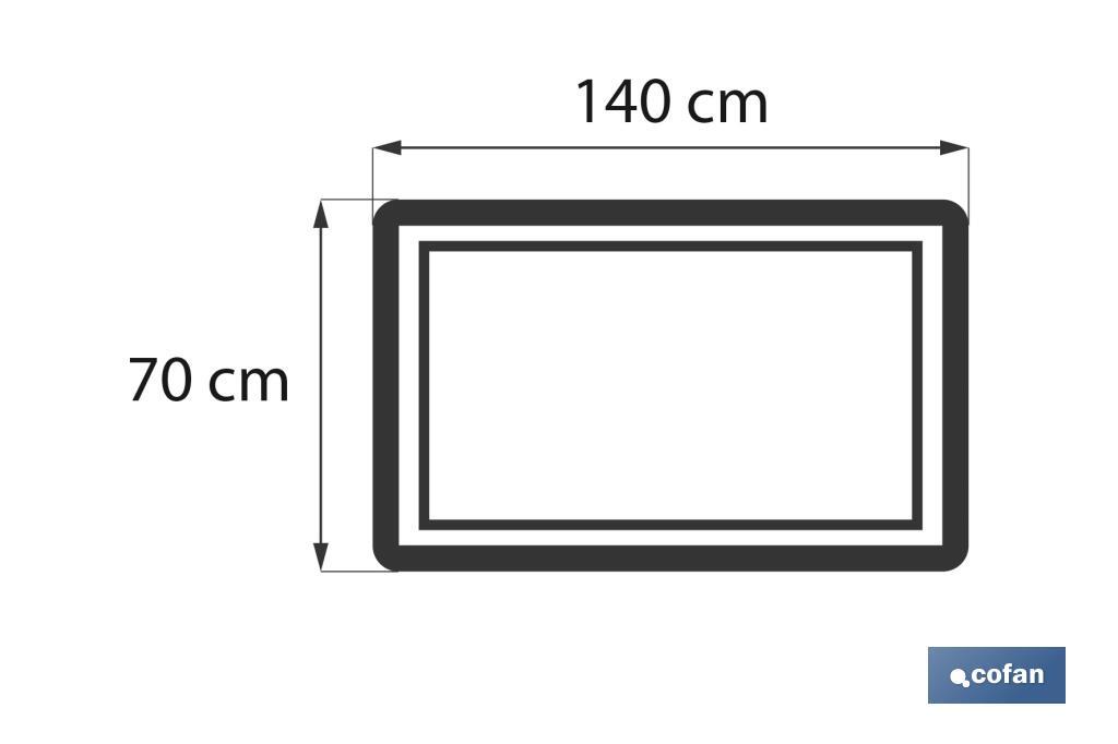 Drap de douche | Modèle Marin | Couleur Bleu Marine | 100 % Coton | Grammage 580 g/m² | Dimensions 70 x 140 cm - Cofan