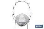 Masque FFP2 NR (D) | Non réutilisable | Avec valve d'expiration intégrée | Couleur blanche - Cofan
