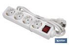POWER STRIP WITH 4 OUTLETS | CABLE OF 1.4M IN LENGTH | POWER SWITCH