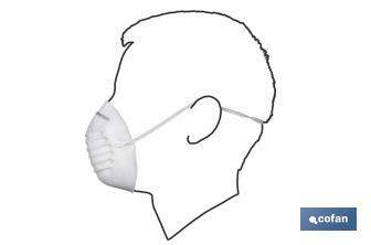 Masques hygiéniques | Fabriqués en polypropylène | Ils protègent contre la poussière et les particules non toxiques - Cofan