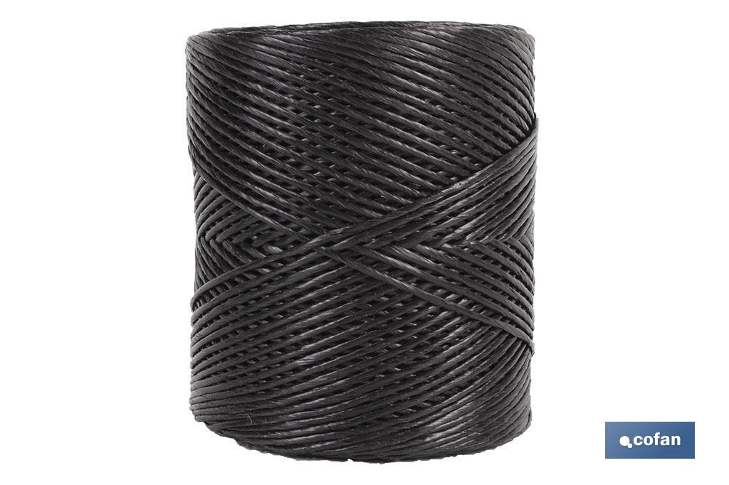 Synthetic raffia threads, black - Cofan