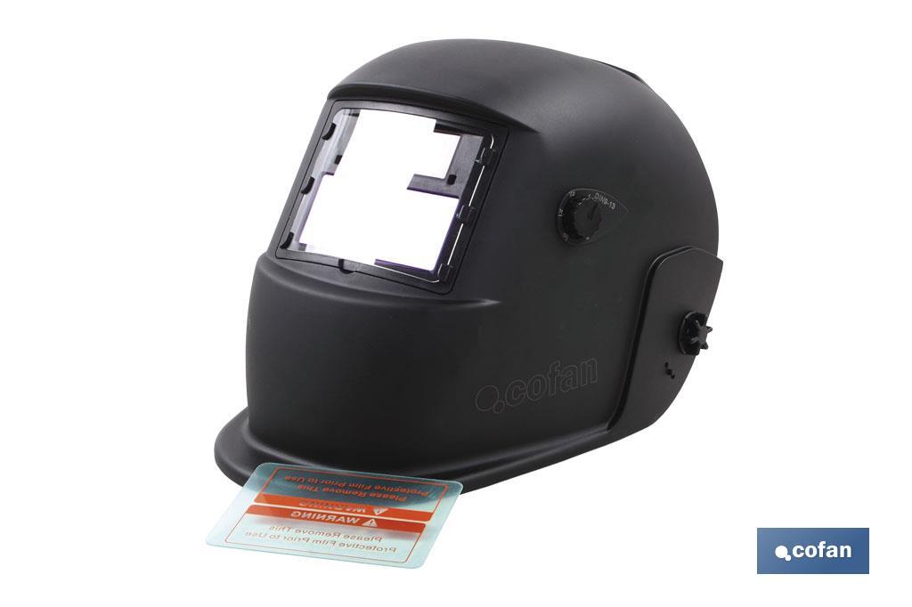 Automatic welding helmet | Suitable for ARC/MIG/MAG/TIG welding | Maximum face protection - Cofan