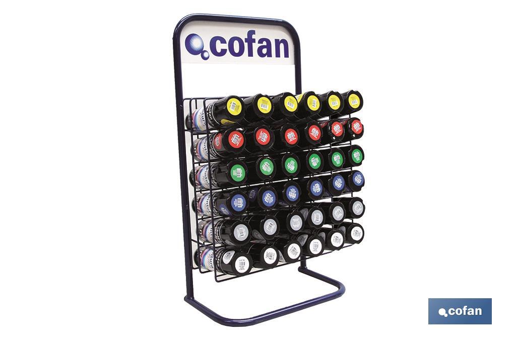 DISPLAY STAND FOR 36 SPRAY PAINT - Cofan