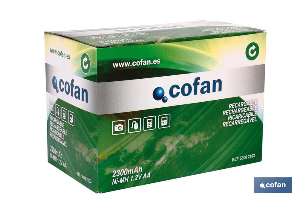 Pilas Recargables AA - Cofan