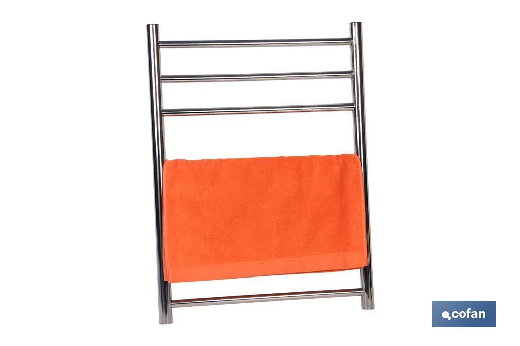 Heated towel rail | Sinaí Model | Stainless steel | 80W | IP44 | Size: 70 x 53 x 10.5cm - Cofan