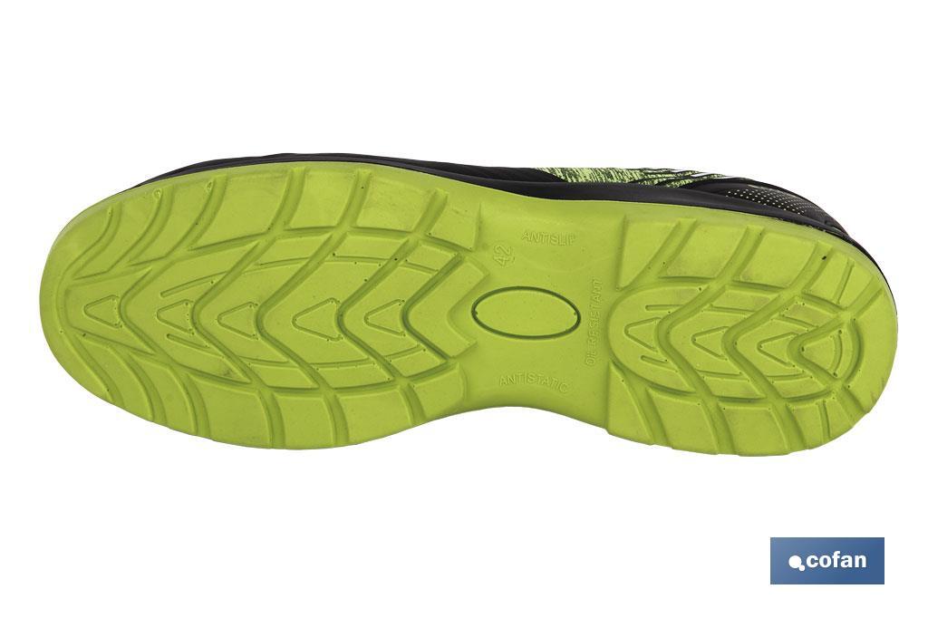 Safety Trainers | Security S1P-SRC | Solana Model | Black | Non-Slip Sole - Cofan