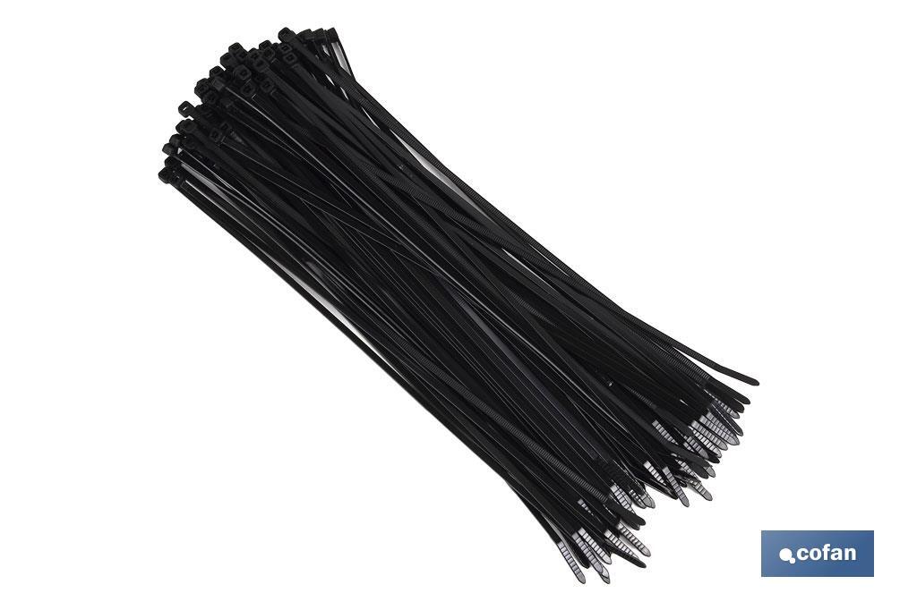 Bridas de Nylon PA 6.6 Color Negras - Cofan