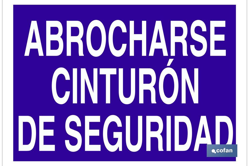 Abrocharse cinturón de seguridad - Cofan