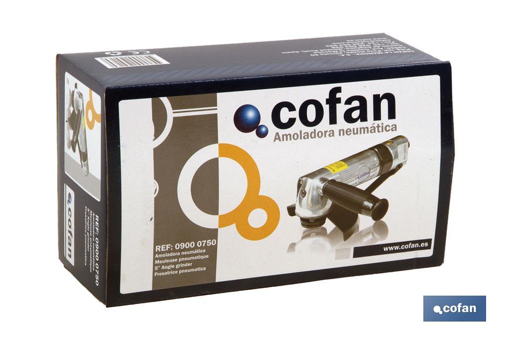 Amoladora angular neumática para discos Ø115/125mm | Amoladora neumática 115/125mm de diámetro útil - Cofan