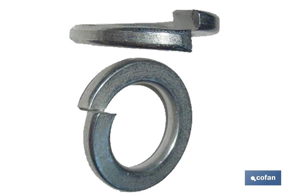 Grower washers, Zinc plated  - Cofan