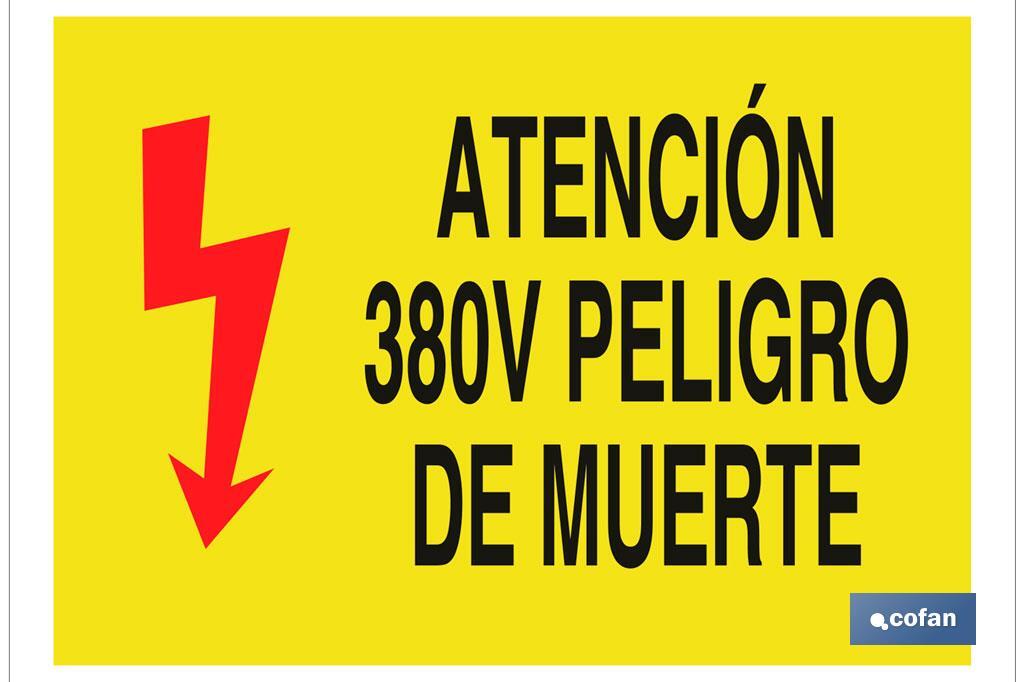 Attention 380V danger of death - Cofan