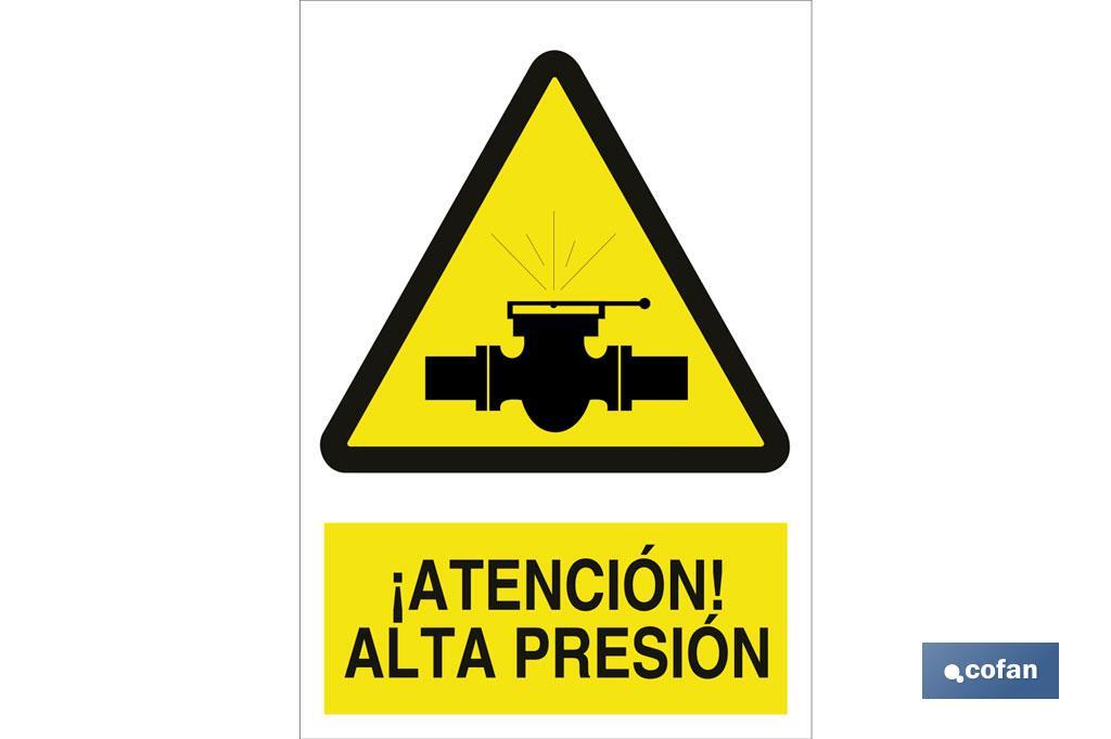 !Atenção! Alta pressão - Cofan