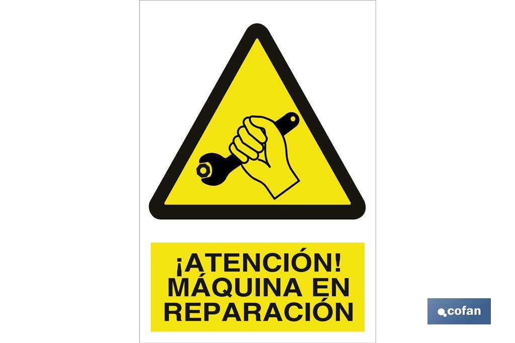 Warning! Machine being repaired - Cofan