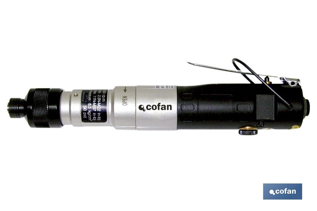 Straight screwdriver w/ external adjustable clutch - Cofan