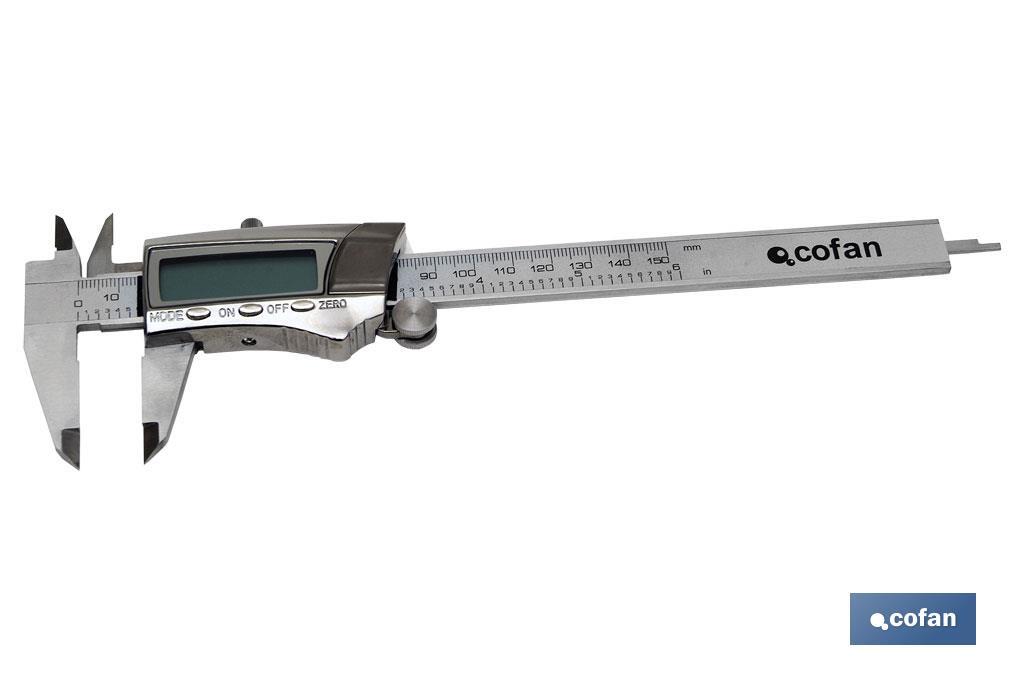 Digital fractional Stainless steel Caliper - Cofan