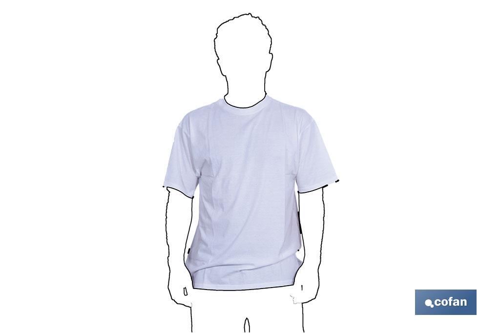T-shirt, Tecido de Malha, branca - Cofan