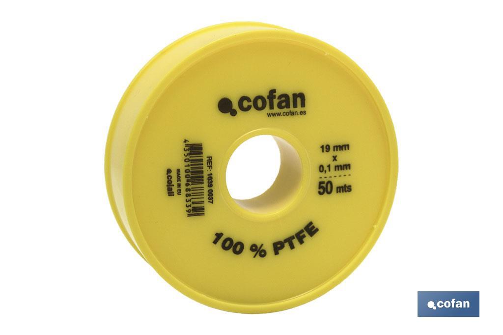 Rollo PTFE DE 19mm X 0,10mm - Cofan