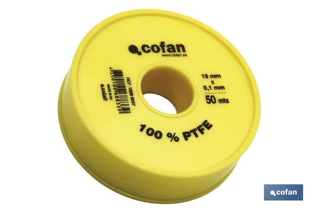 Rollo PTFE DE 19mm X 0,10mm - Cofan