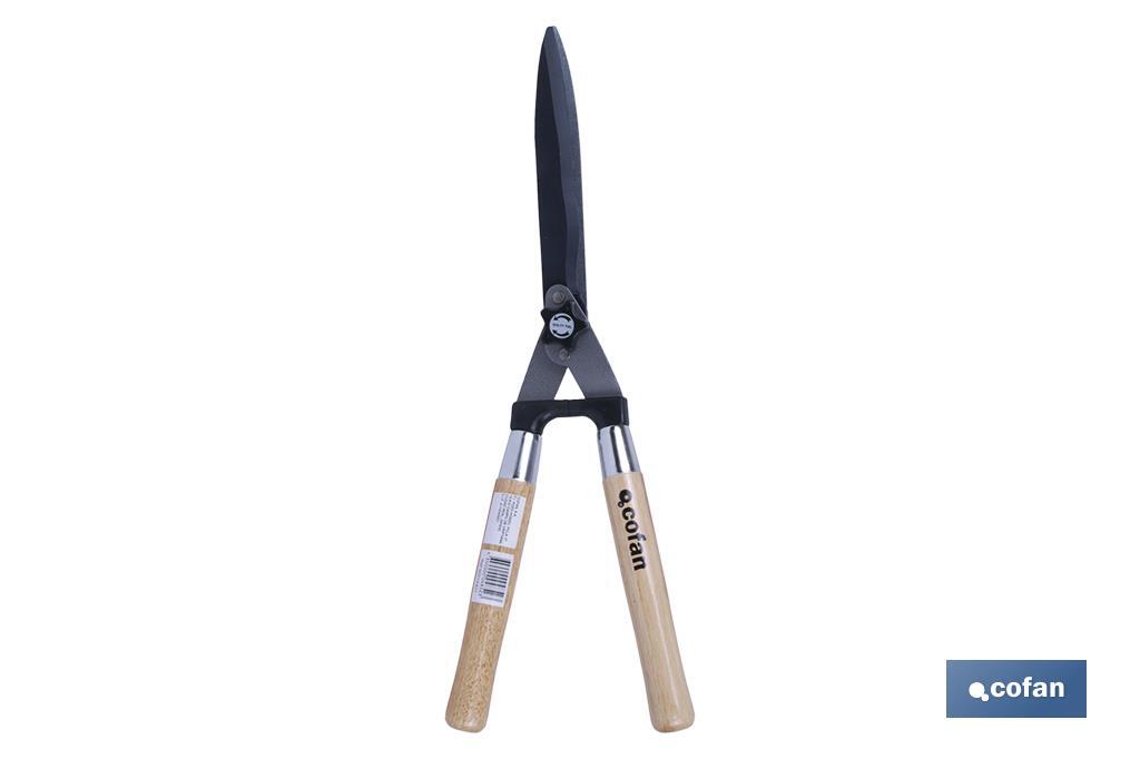 Professional hedge shears | Ergonomic wooden handle | Suitable for gardening and shrubs - Cofan