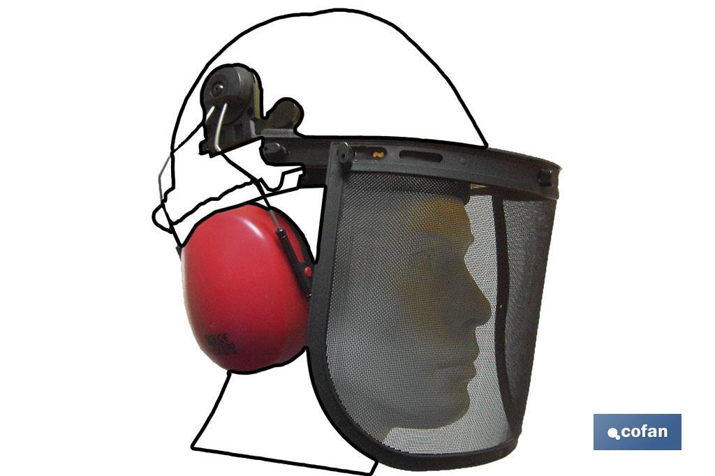 Helmet mounted earmuffs | Earmuffs with noise reduction | Suitable for safety helmets - Cofan