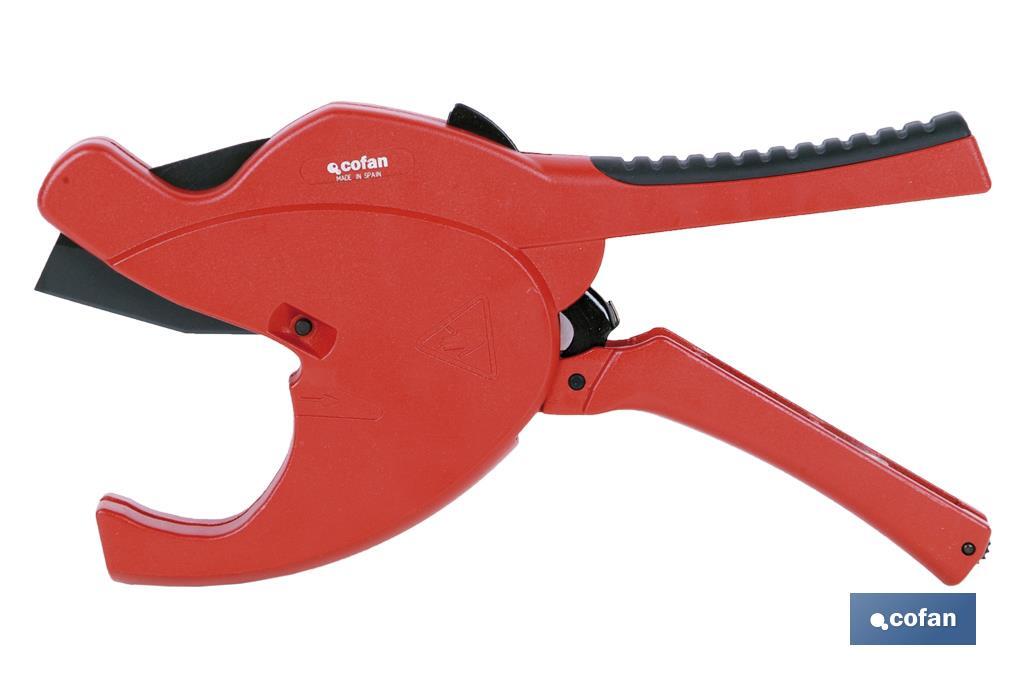 Pipe shears for plastic pipes | Diameter: 63mm (2" 1/2) | Instant Change System (ICS) - Cofan