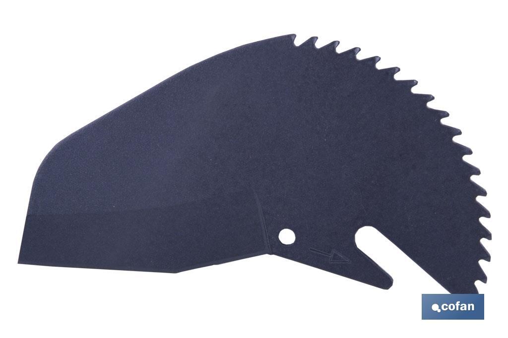 Recambio de cuchilla| Para tijera cortatubos | Diámetro: 63 mm (2" 1/2) | Fabricada en acero inoxidable - Cofan