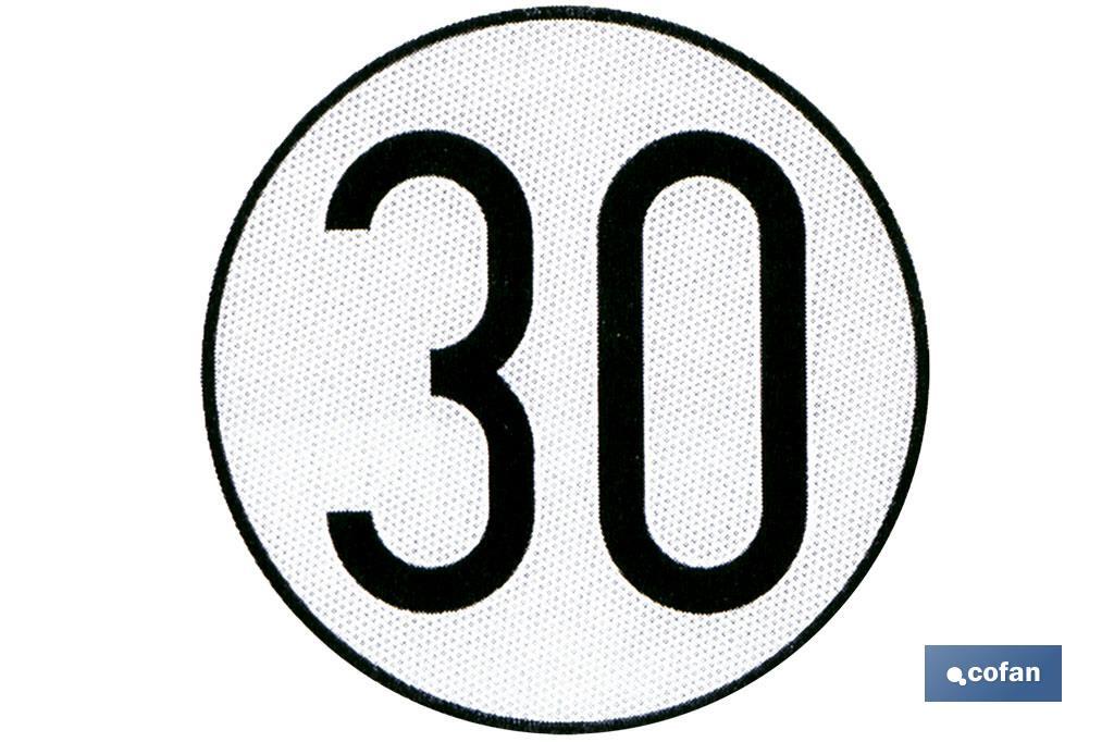 Placa V-4 limitação de velocidade (30 km/h) - Cofan