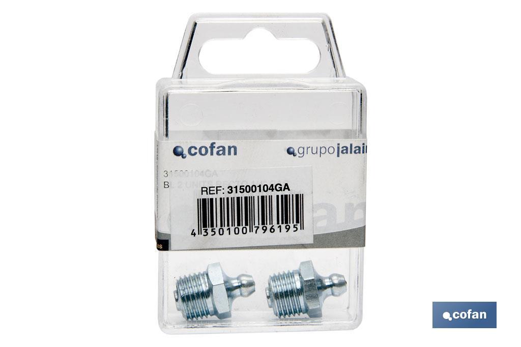 Ingrassatore dritto. Blister standard. - Cofan