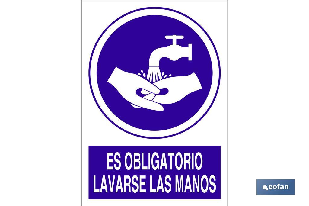 Es obligatorio lavarse las manos - Cofan