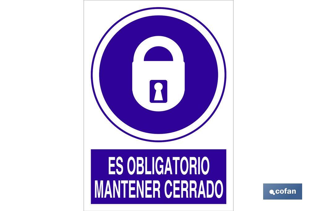 Es obligatorio mantener cerrado - Cofan