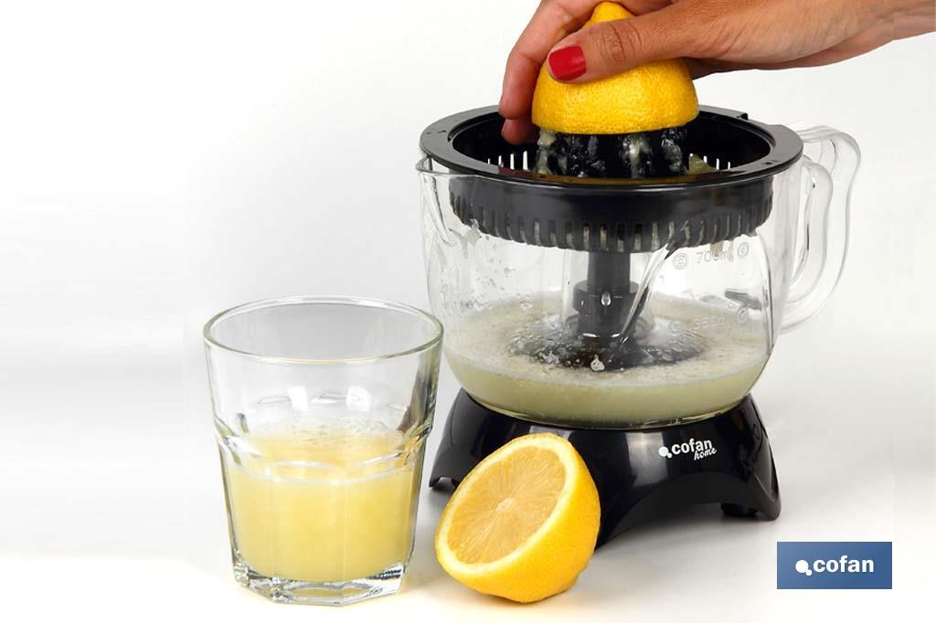Electric juicer | Ontario Model | Power: 40W | 0.7l Capacity | ABS | Non-electrical parts suitable for dishwasher - Cofan