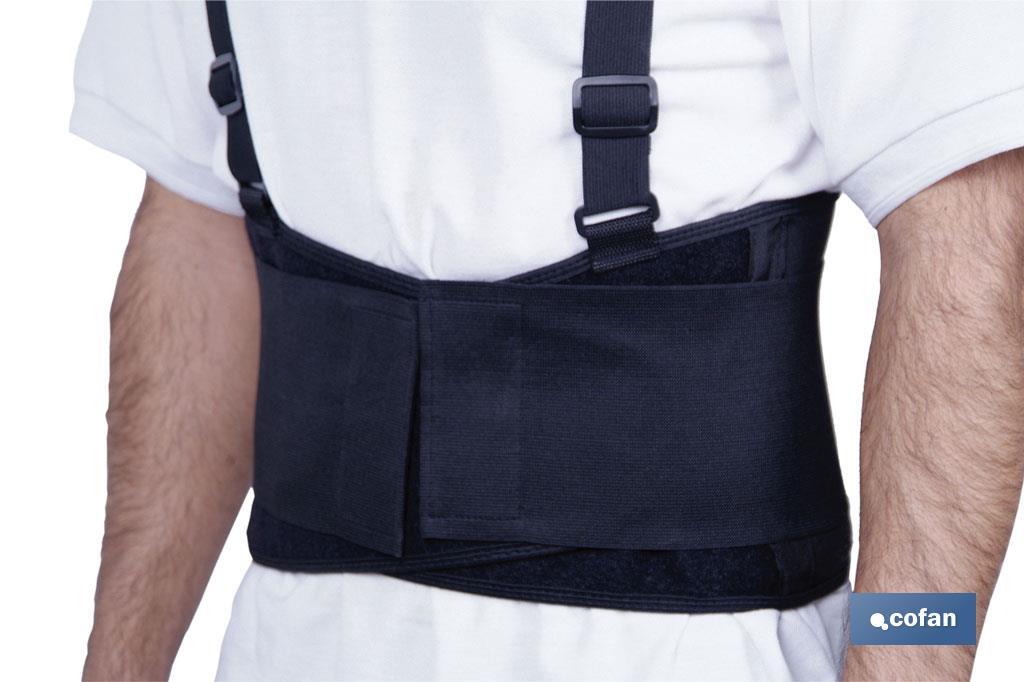 Ceinture lombaire de travail | Comprend 2 bretelles croisées | Plusieurs tailles disponibles - Cofan