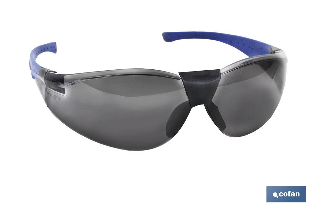 Óculos de Segurança | Modelo Blue Elastic | UNE-EN 166 F | Lentes de proteção Raios UV - Cofan