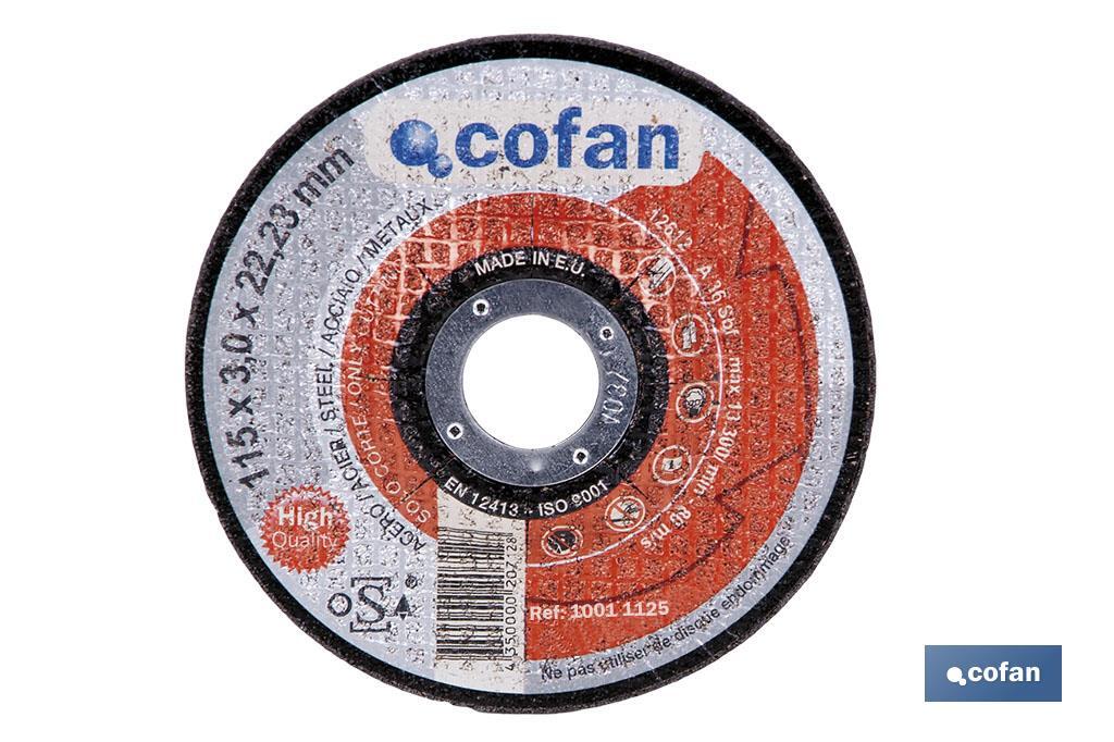 Gama profesional discos de corte - Cofan