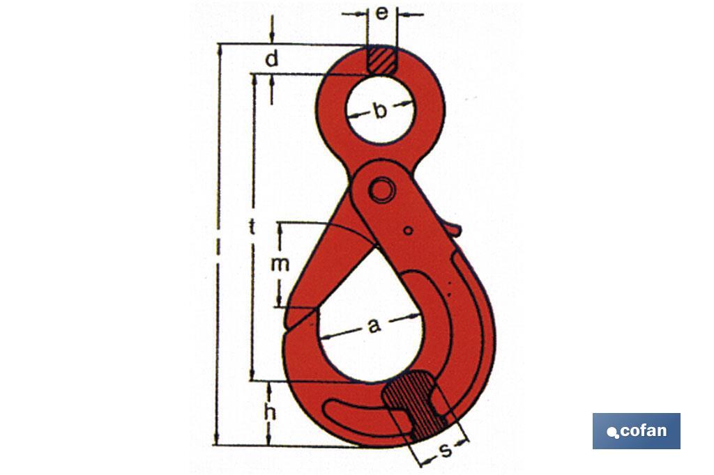 Gancio ad alta sicurezza G-80 - Cofan