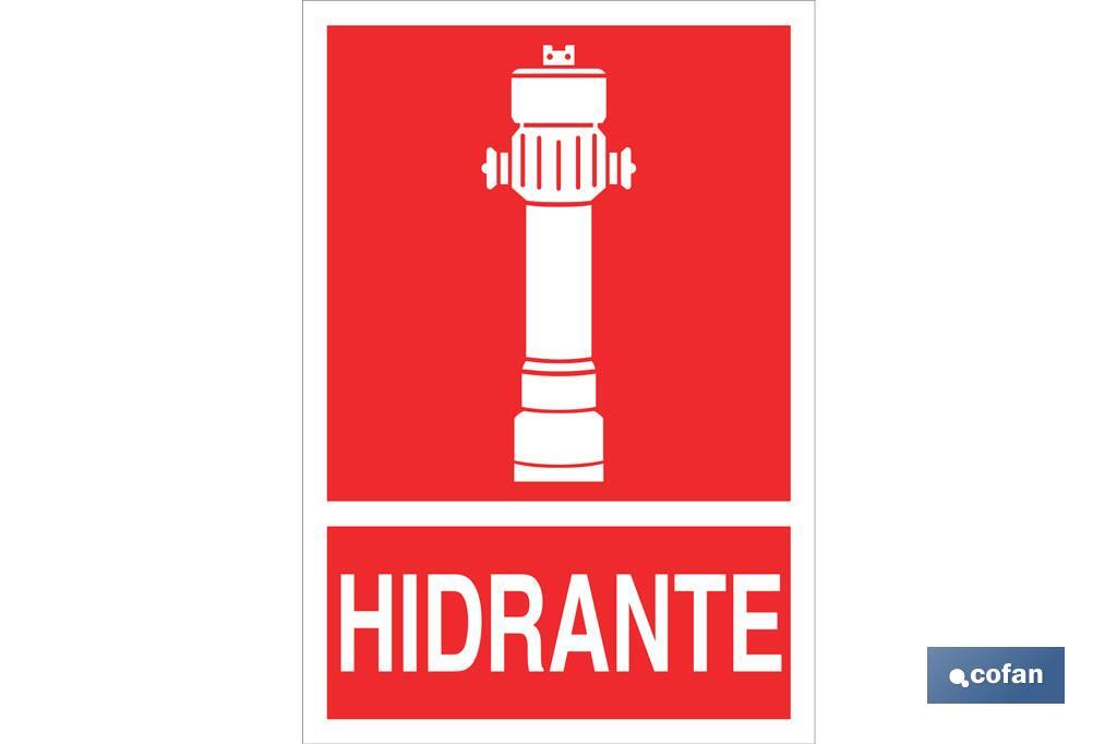 Hidrante Pictograma + Texto - Cofan