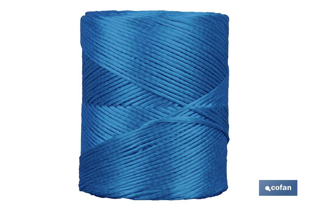 Fils de rafia 600, 1 extrémité Bleu - Cofan