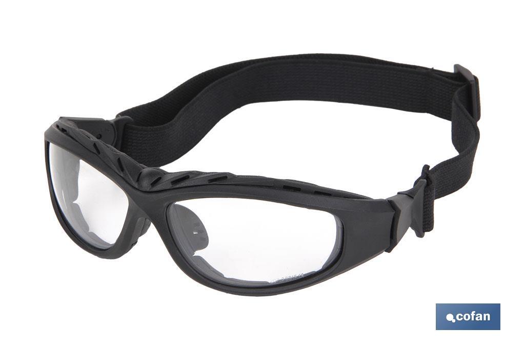 Lunettes de sécurité Rembourrées | Protection 4 en 1 | Verres avec revêtement dur - Cofan