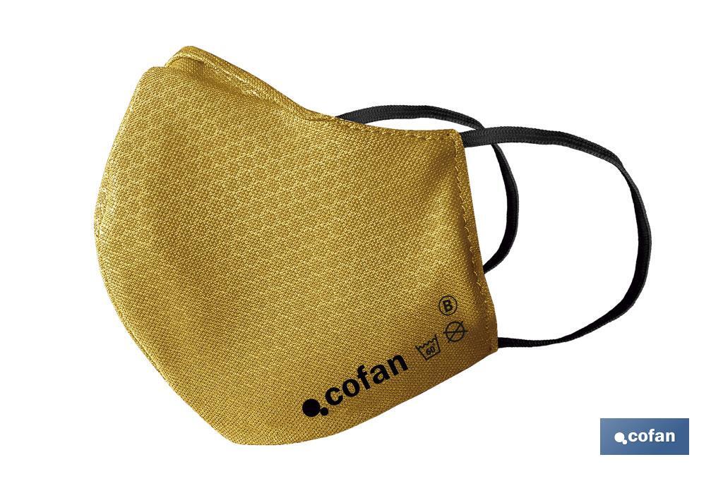 Mascarillas de tela reutilizables | Con 3 capas de filtración | Diferentes colores - Cofan
