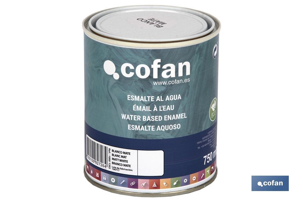 Esmalte Ecológico à Base de água | Embalagem de 750 ml | Vária cores - Cofan