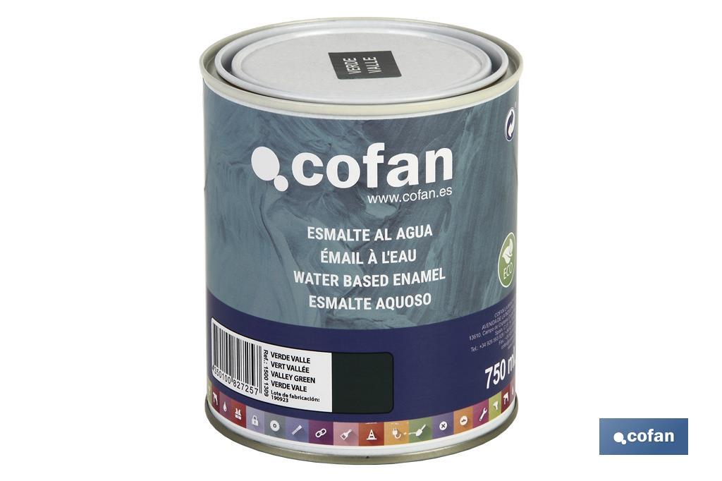 Esmalte Ecológico à Base de água | Embalagem de 750 ml | Vária cores - Cofan