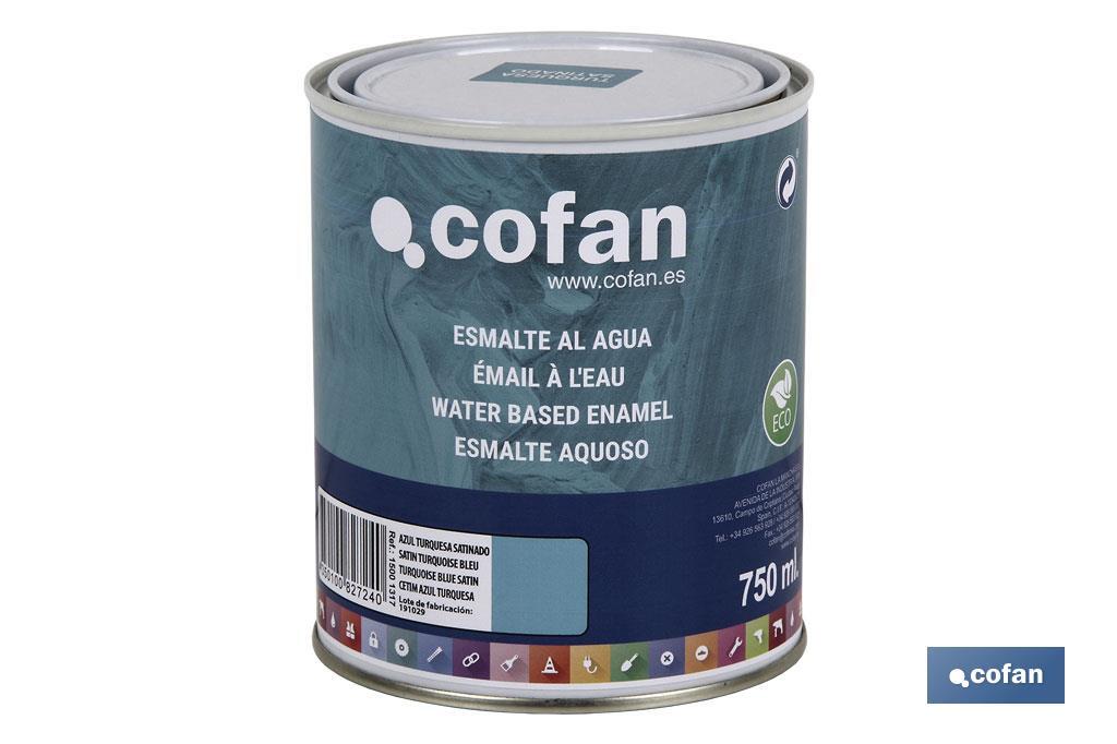Esmalte Ecológico à Base de água | Embalagem de 750 ml | Vária cores - Cofan