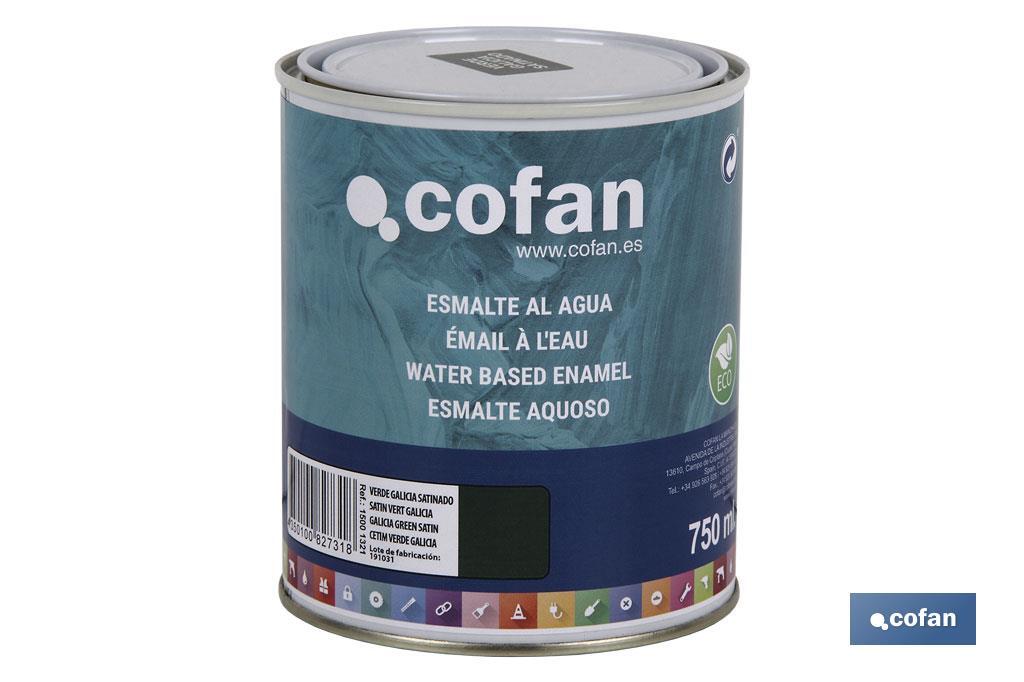 Esmalte Ecológico à Base de água | Embalagem de 750 ml | Vária cores - Cofan