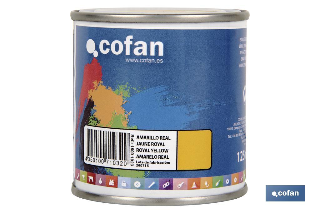 Esmalte Sintético | Em várias Cores | Embalagem 125 ml, 375 ml, 750 ml ou 4 L - Cofan