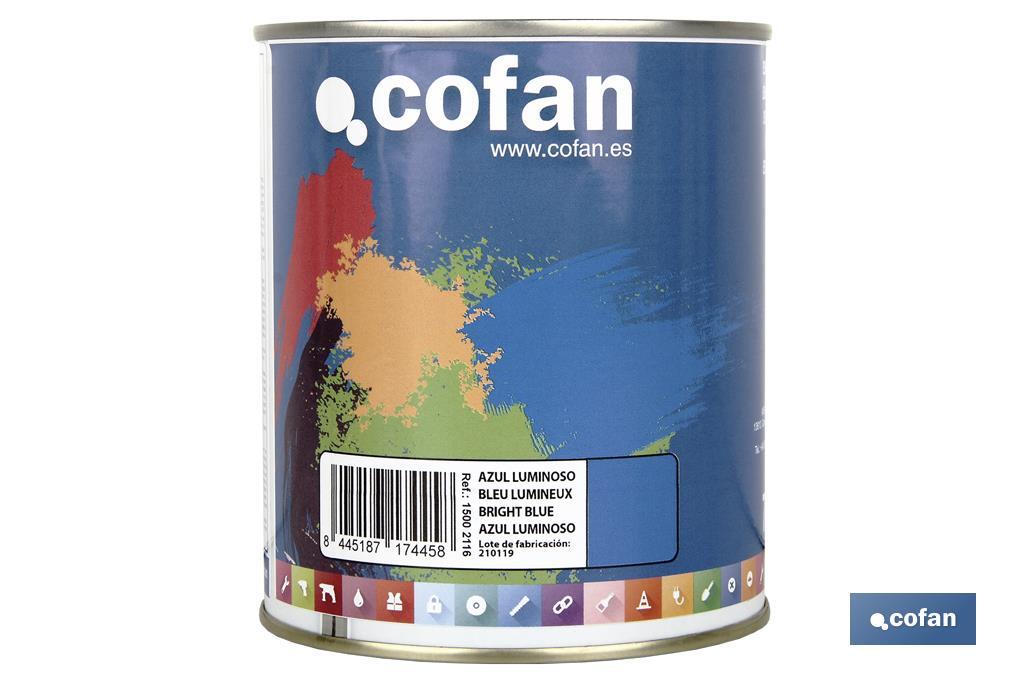 Esmalte Sintético | Em várias Cores | Embalagem 125 ml, 375 ml, 750 ml ou 4 L - Cofan