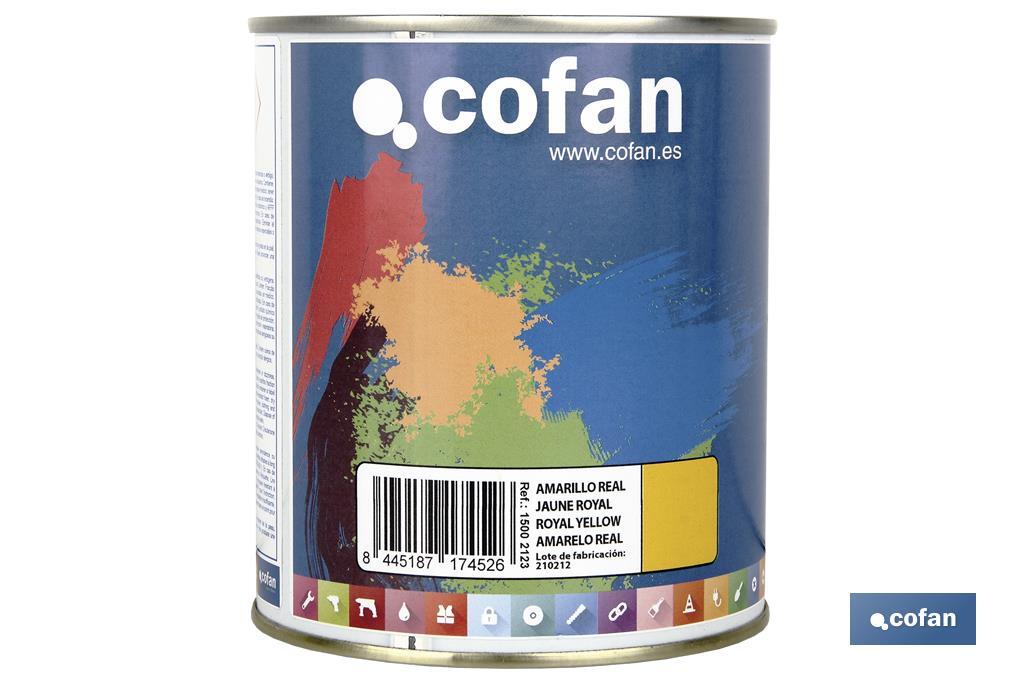 Esmalte Sintético | Em várias Cores | Embalagem 125 ml, 375 ml, 750 ml ou 4 L - Cofan