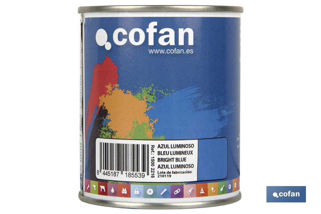 Esmalte Sintético | Em várias Cores | Embalagem 125 ml, 375 ml, 750 ml ou 4 L - Cofan
