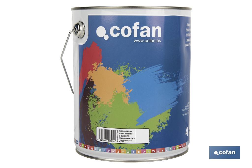 Esmalte Sintético | Em várias Cores | Embalagem 125 ml, 375 ml, 750 ml ou 4 L - Cofan