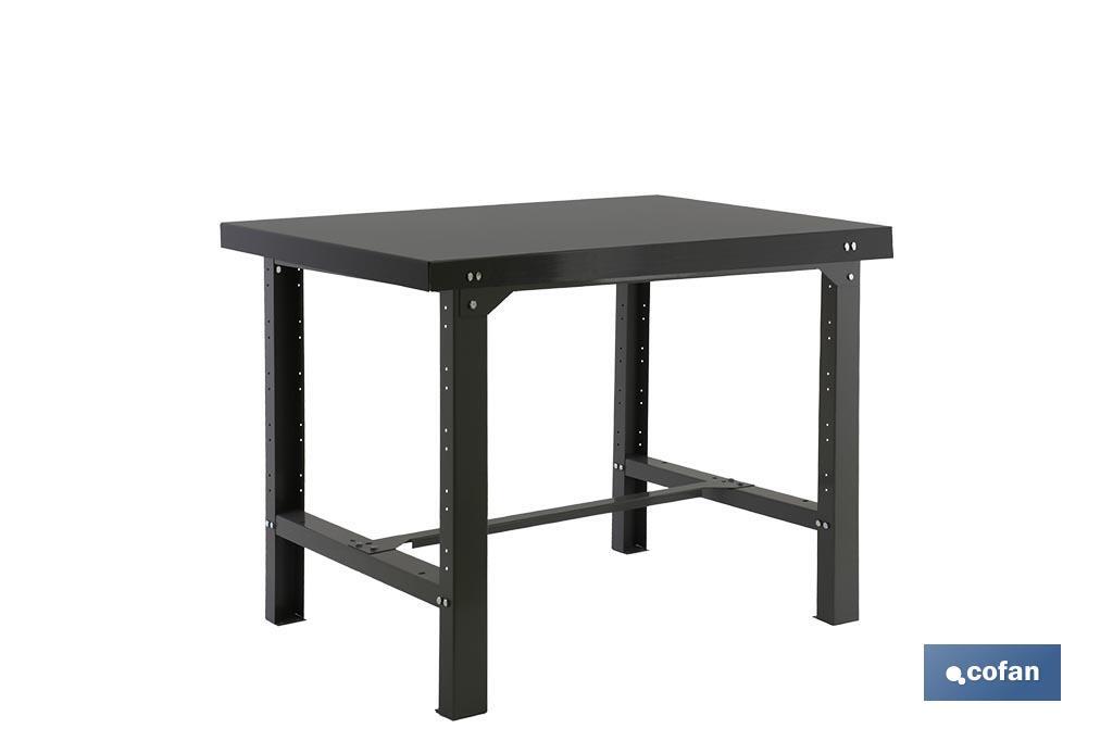 Workbench | Suitable for workshop and garage | Anthracite | Size: 120 X 73cm - Cofan