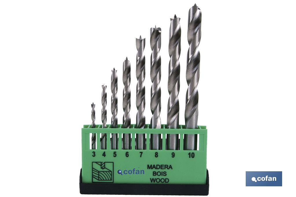 Professional drill bits for wood set - Cofan